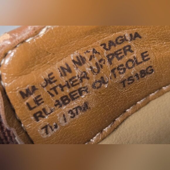 Michael Kors Leather Ankle Boots Women’s 7M Brown Block Heel Chelsea Booties MK - Picture 9 of 12